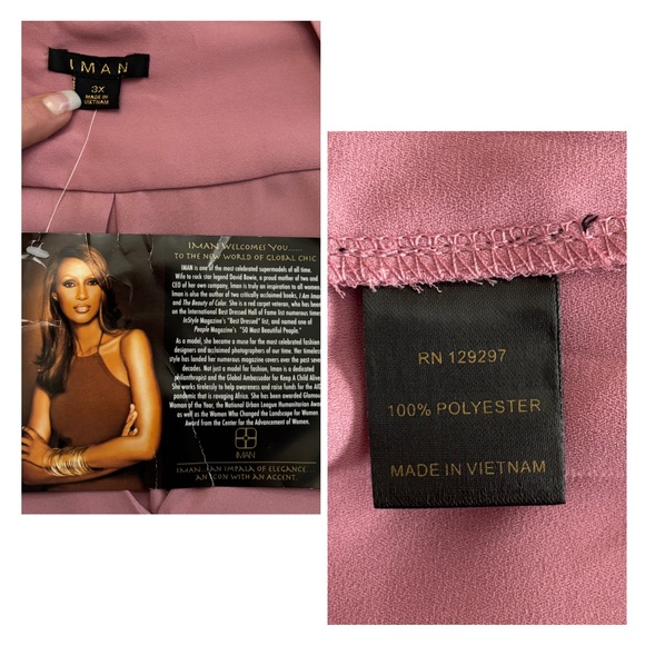 NEW IMAN Global Chic Women’s Crossover Bell-Sleeve Blouse (Size 3X) - Picture 6 of 9